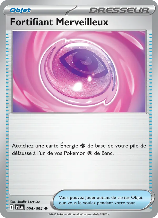 Carte Pokémon Fortifiant Merveilleux 094/94 de l'extension Flammes Fantasmagoriques