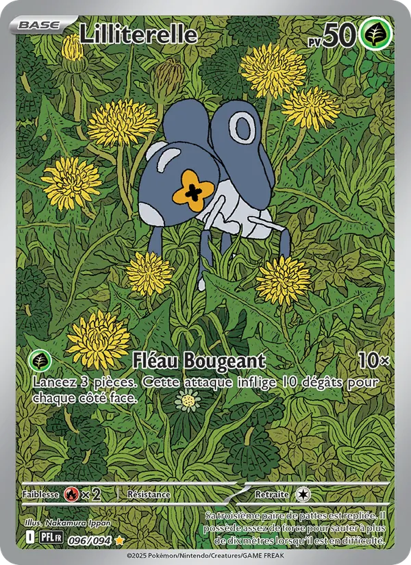 Carte Pokémon Lilliterelle 096/94 de l'extension Flammes Fantasmagoriques