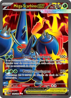 Carte Pokémon Méga-Scarhino-ex 108 — Flammes Fantasmagoriques