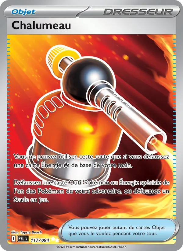 Carte Pokémon Chalumeau 117/94 de l'extension Flammes Fantasmagoriques