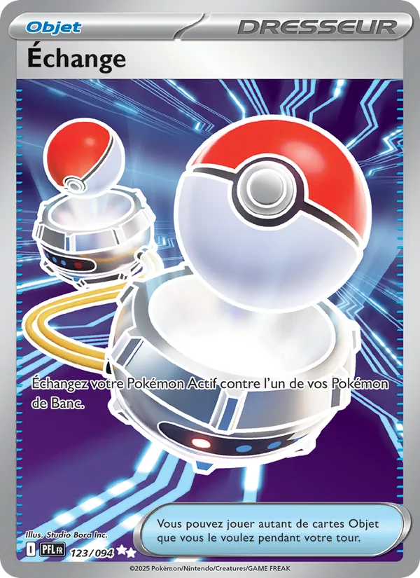 Carte Pokémon Échange 123/94 de l'extension Flammes Fantasmagoriques