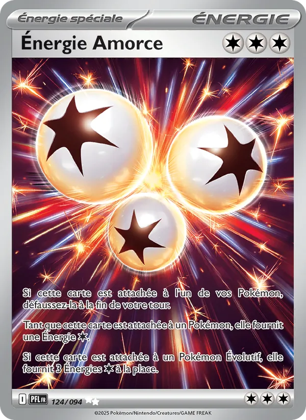 Carte Pokémon Énergie Amorce 124/94 de l'extension Flammes Fantasmagoriques
