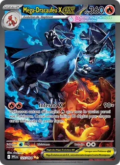 Carte Pokémon Méga-Dracaufeu X-ex 125 — Flammes Fantasmagoriques