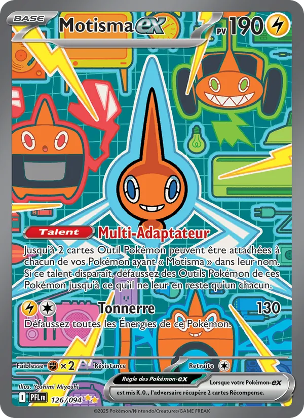 Carte Pokémon Motisma-ex 126/94 de l'extension Flammes Fantasmagoriques