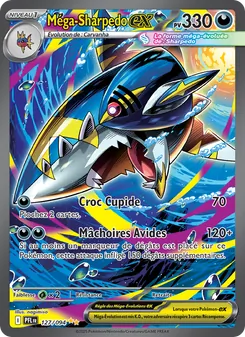 Carte Pokémon Méga-Sharpedo-ex 127 — Flammes Fantasmagoriques