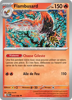 Carte Pokémon Flambusard 014