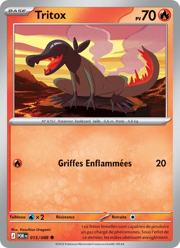 Carte Pokémon Tritox 015/88 de l'extension Équilibre Parfait