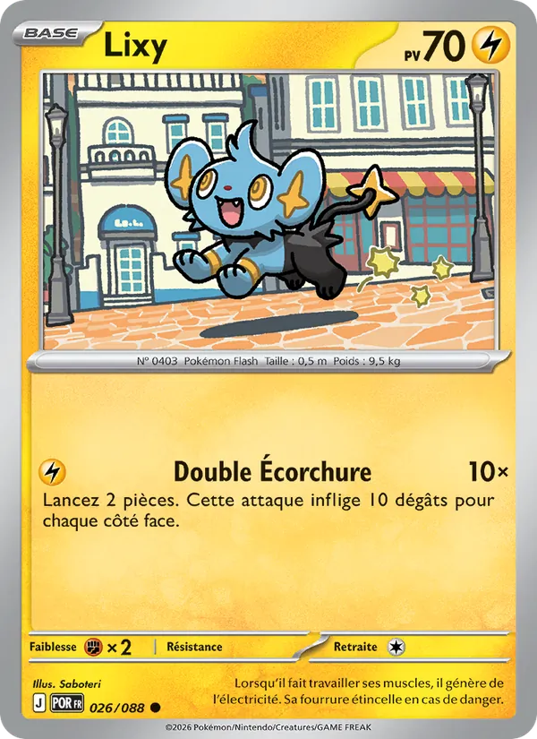 Carte Pokémon Lixy 026/88 de l'extension Équilibre Parfait