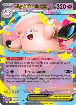 Carte Pokémon Méga-Mélodelfe-ex 031