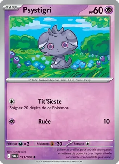 Carte Pokémon Psystigri 033