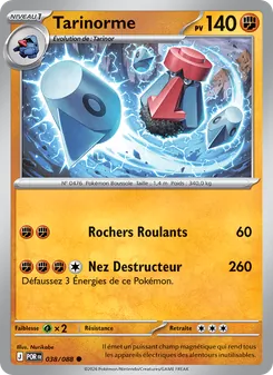 Carte Pokémon Tarinorme 038