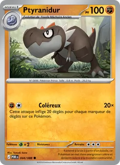 Carte Pokémon Ptyranidur 044