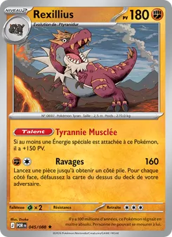 Carte Pokémon Rexillius 045