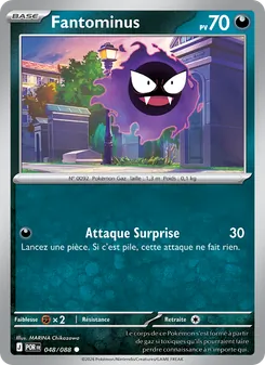 Carte Pokémon Fantominus 048
