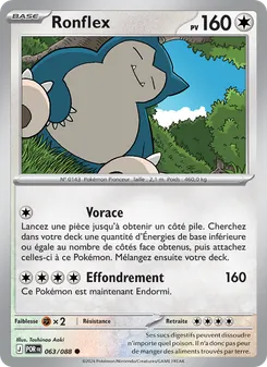 Carte Pokémon Ronflex 063 — Équilibre Parfait