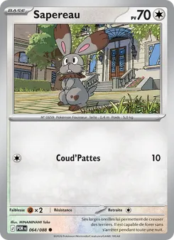 Carte Pokémon Sapereau 064