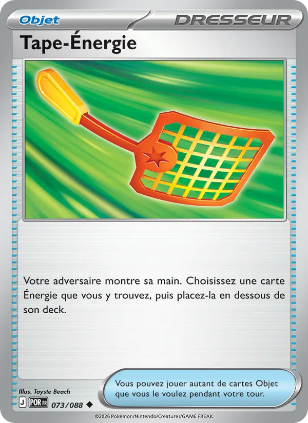 Carte Pokémon Tape-Énergie 073/88 de l'extension Équilibre Parfait