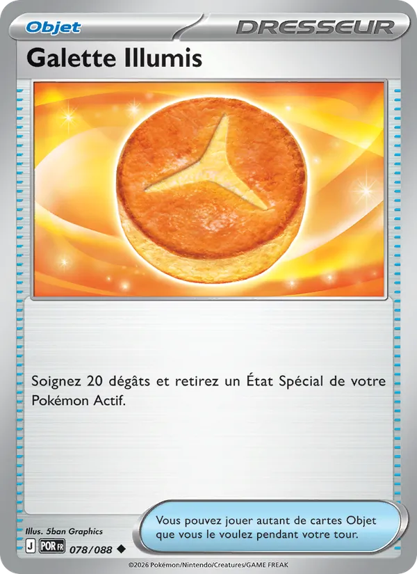 Carte Pokémon Galette Illumis 078/88 de l'extension Équilibre Parfait