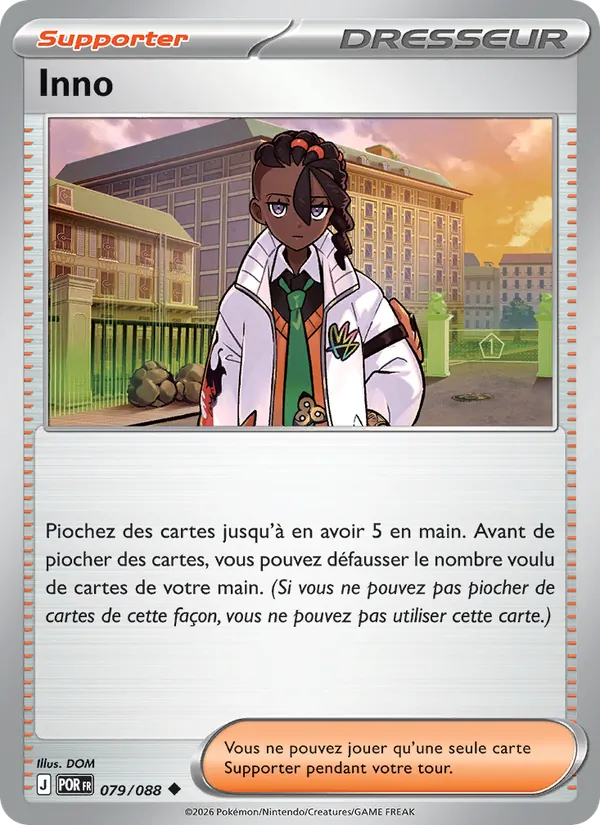 Carte Pokémon Inno 079/88 de l'extension Équilibre Parfait