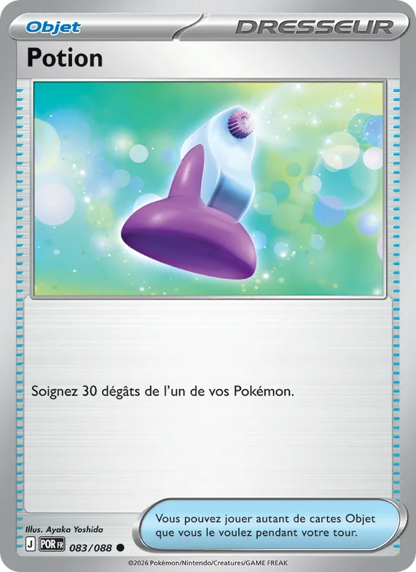 Carte Pokémon Potion 083/88 de l'extension Équilibre Parfait