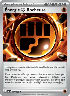 Carte Pokémon Énergie Fighting Rocheuse 087