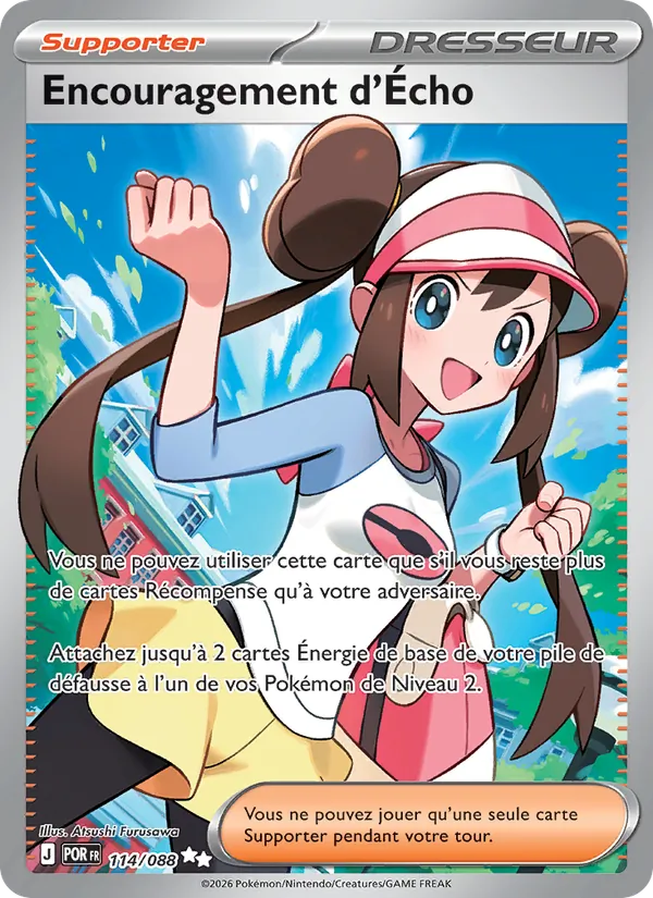 Carte Pokémon Encouragement d'Écho 114/88 de l'extension Équilibre Parfait