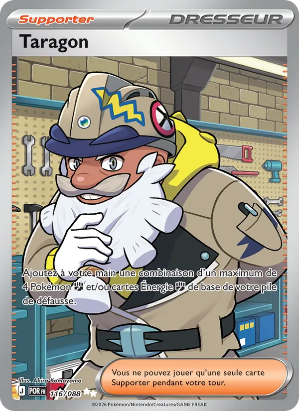 Carte Pokémon Taragon 116/88 de l'extension Équilibre Parfait