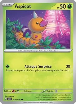Carte Pokémon Aspicot 001