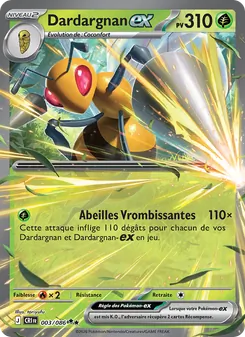 Carte Pokémon Dardargnan-ex 003
