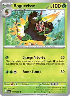Carte Pokémon Boguérisse 006