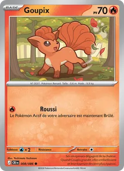 Carte Pokémon Goupix 008