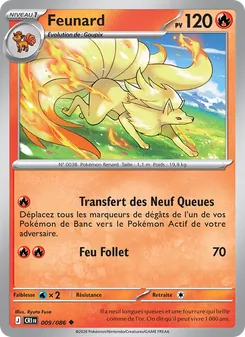 Carte Pokémon Feunard 009