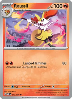 Carte Pokémon Roussil 012