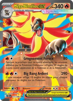 Carte Pokémon Méga-Némélios-ex 015