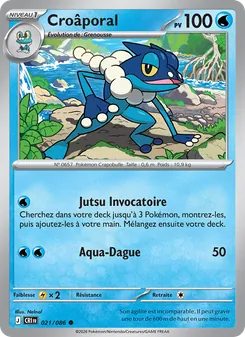 Carte Pokémon Croâporal 021