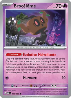 Carte Pokémon Brocélôme 038