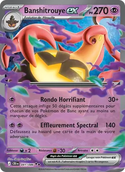 Carte Pokémon Banshitrouye-ex 041