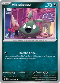 Carte Pokémon Miamiasme 056