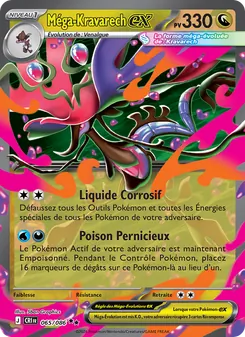 Carte Pokémon Méga-Kravarech-ex 065
