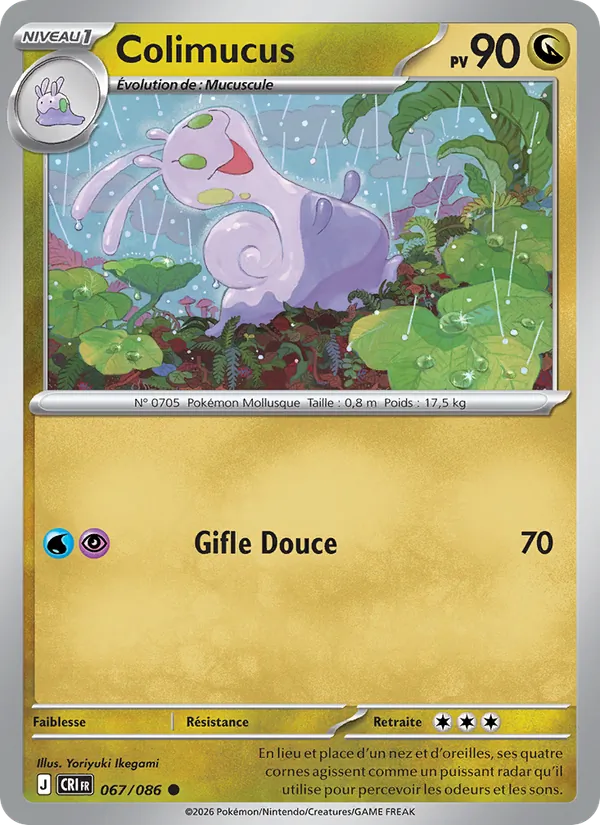 Carte Pokémon Colimucus 067/86 de l'extension Chaos Ascendant
