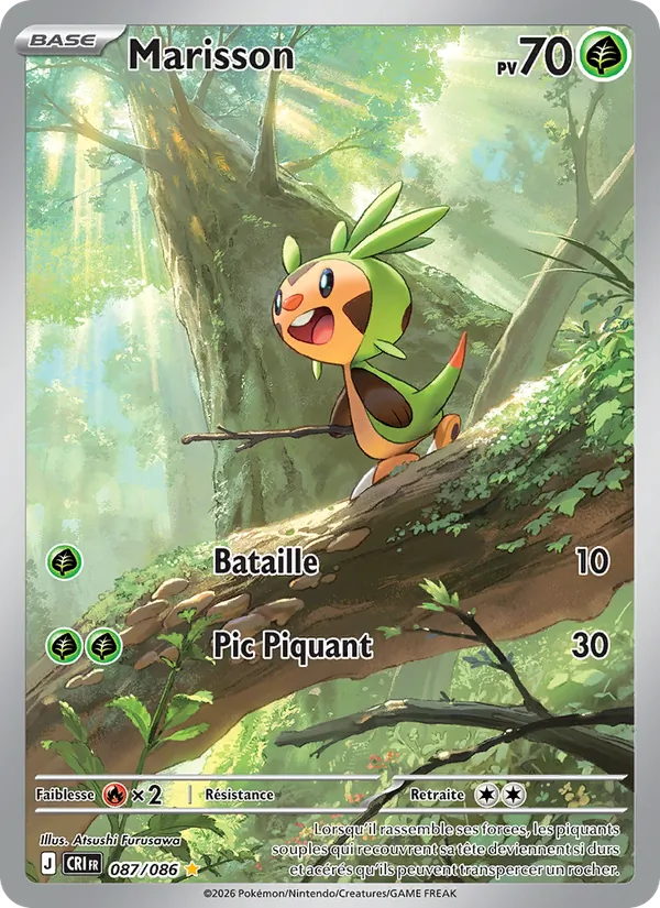 Carte Pokémon Marisson 087/86 de l'extension Chaos Ascendant