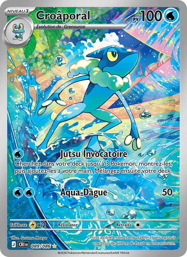 Carte Pokémon Croâporal 089/86 de l'extension Chaos Ascendant
