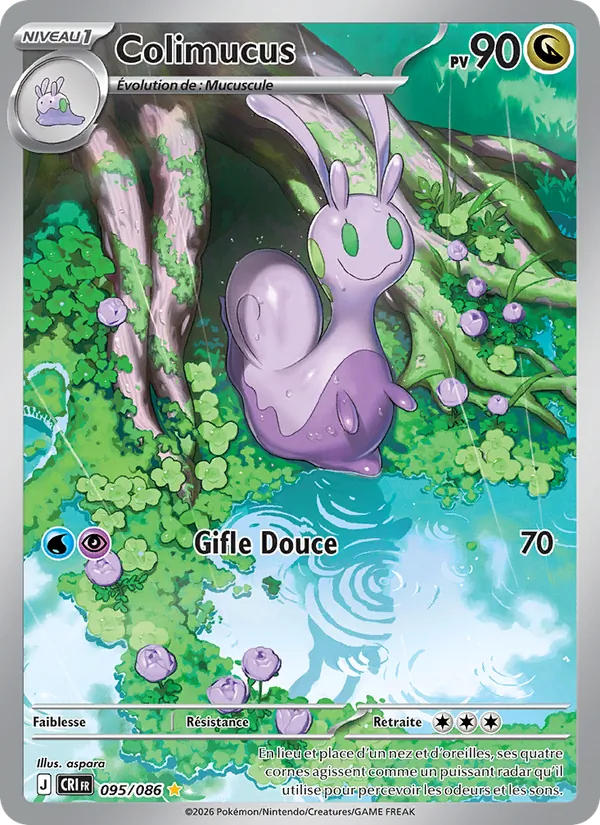 Carte Pokémon Colimucus 095/86 de l'extension Chaos Ascendant