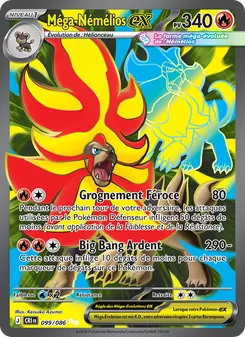 Carte Pokémon Méga-Némélios-ex 099