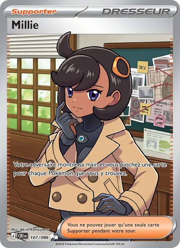 Carte Pokémon Millie 107/86 de l'extension Chaos Ascendant