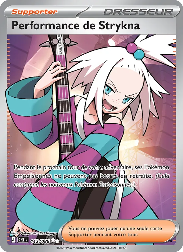 Carte Pokémon Performance de Strykna 112/86 de l'extension Chaos Ascendant