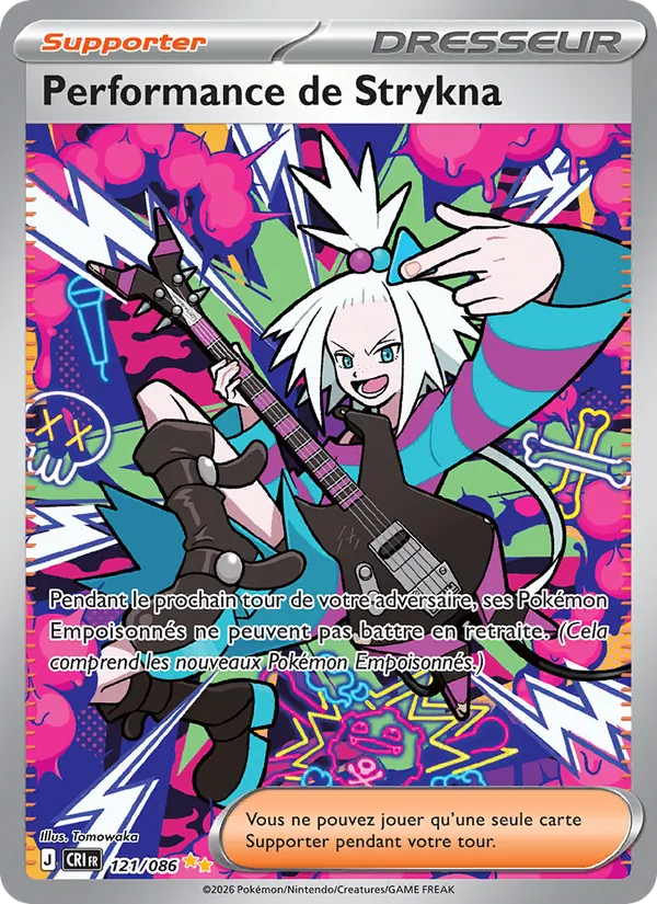 Carte Pokémon Performance de Strykna 121/86 de l'extension Chaos Ascendant