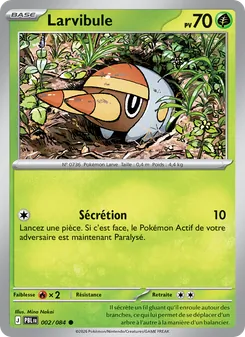 Carte Pokémon Larvibule 002 — Nuit Noire