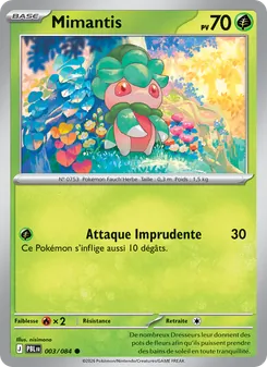 Carte Pokémon Mimantis 003 — Nuit Noire