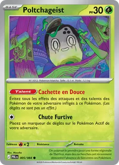 Carte Pokémon Poltchageist 005 — Nuit Noire